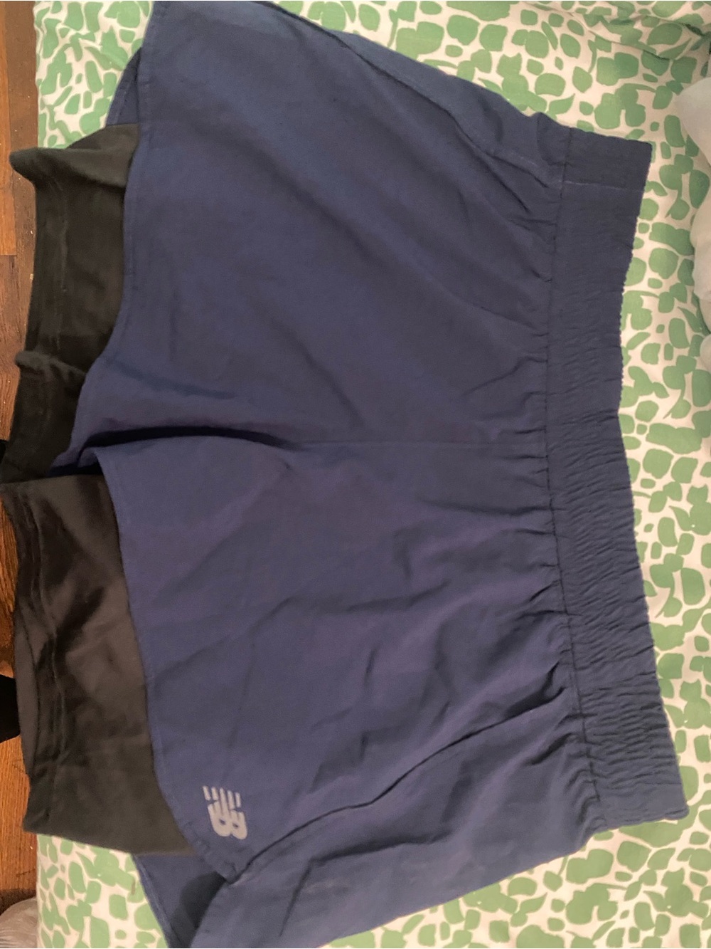 New Balance Navy and Black Women's Athletic Shorts